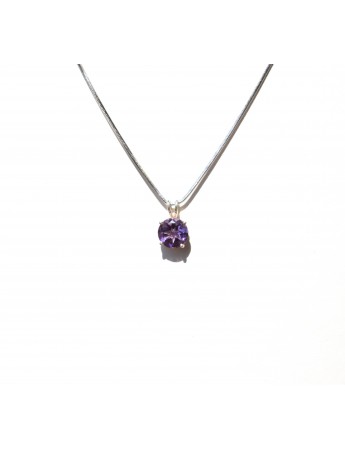 Amethyst Round Pendant