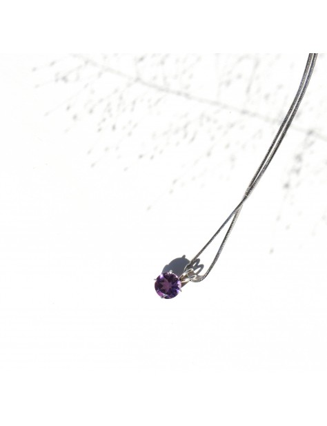 Amethyst Round Pendant