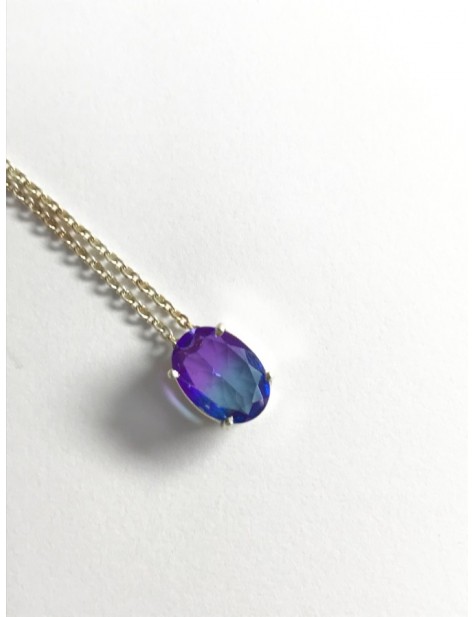 Changeable Colour Oval Pendant