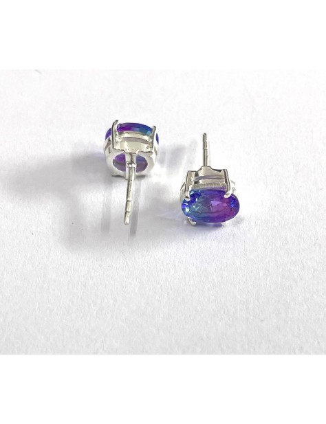 Changeable Colour Oval Studs