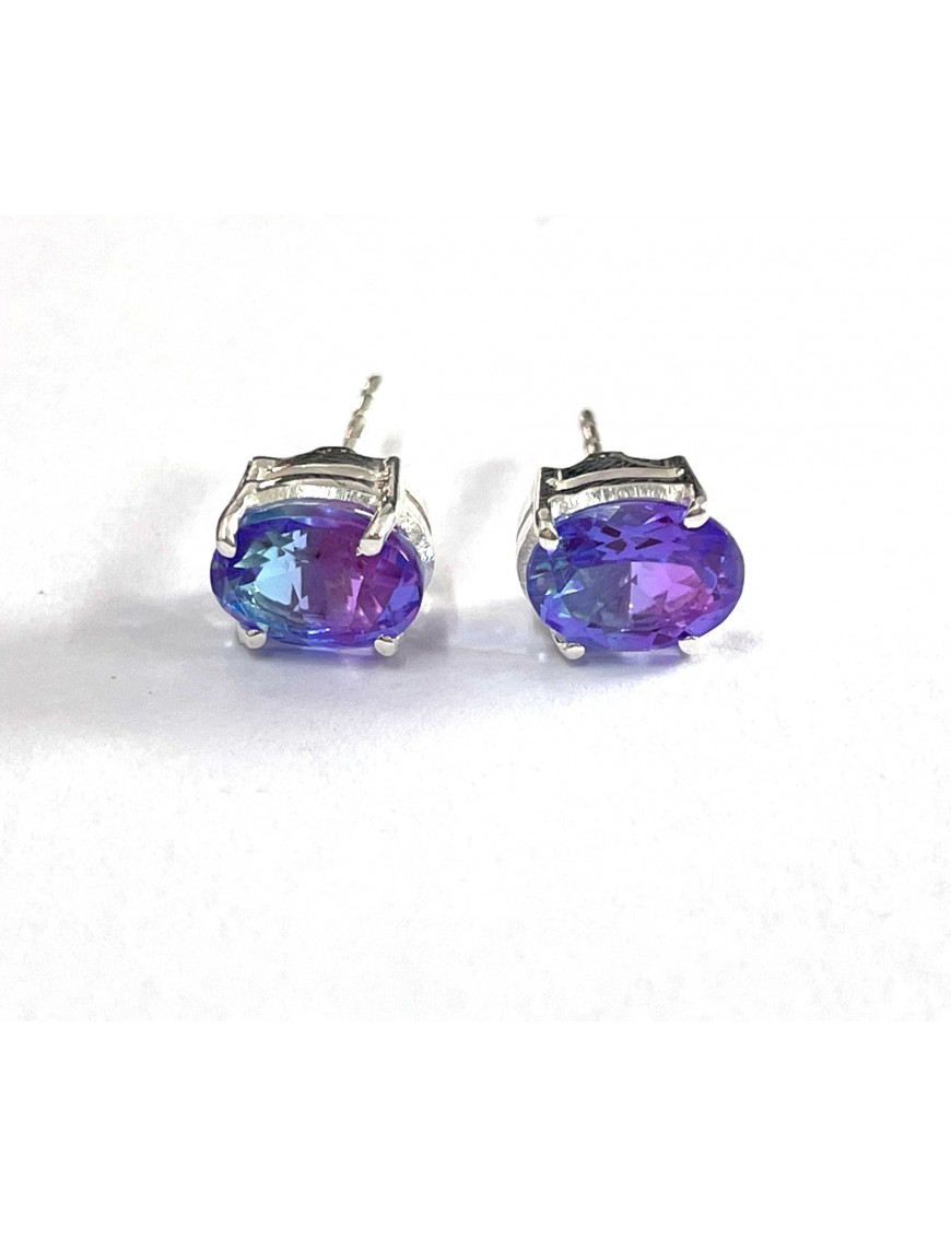 Changeable Colour Oval Studs