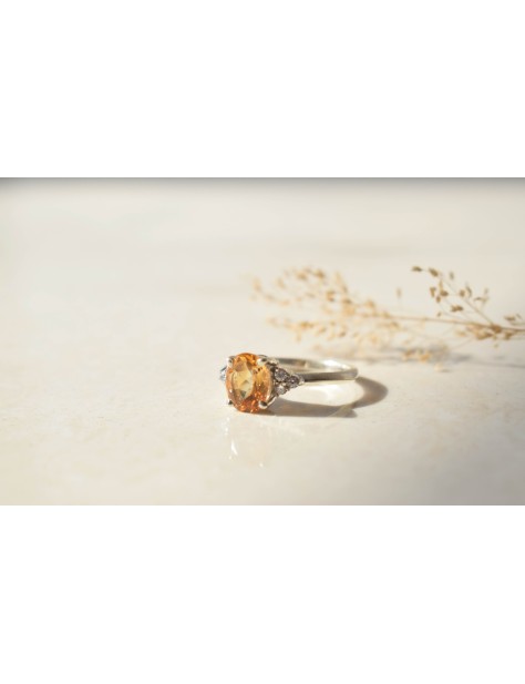 CITRINE OVAL RING