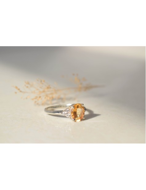 CITRINE OVAL RING