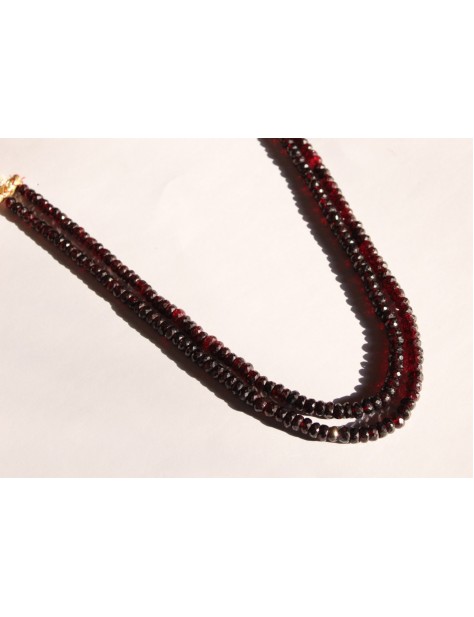 Garnet Line Necklace