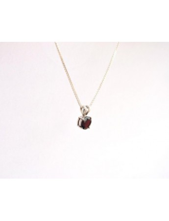 Garnet Round Pendant