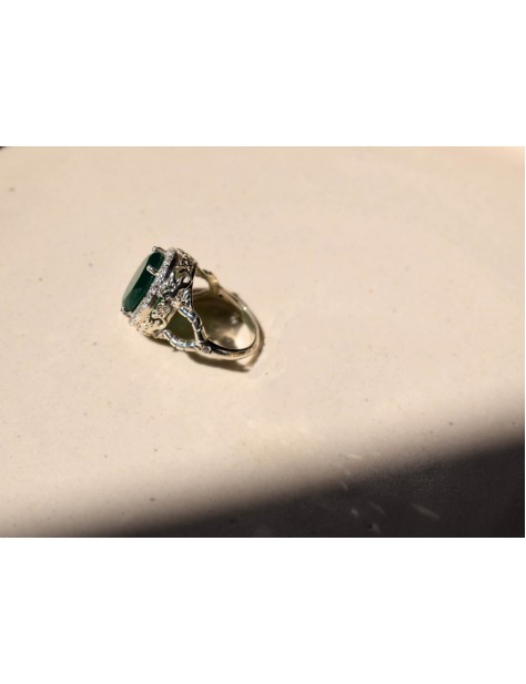 GREEN ONYX DRAGON RING