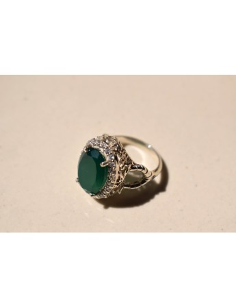 GREEN ONYX DRAGON RING