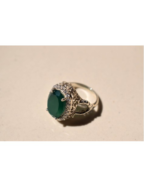 GREEN ONYX DRAGON RING