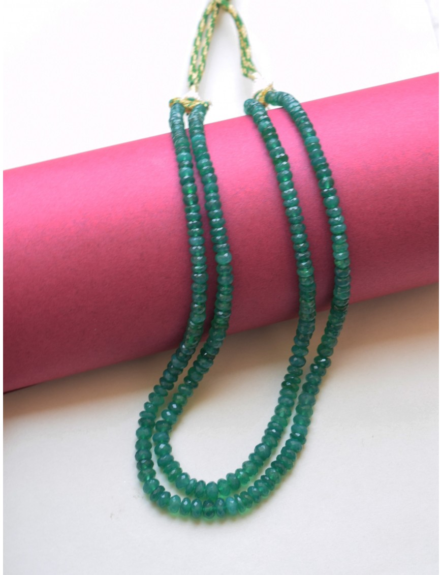 Green Onyx Line Necklace