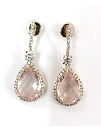 Rose Quartz Fancy Earrings