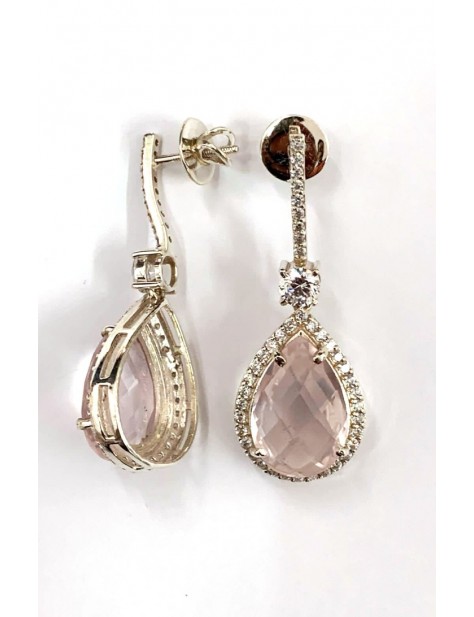 Rose Quartz Fancy Earrings