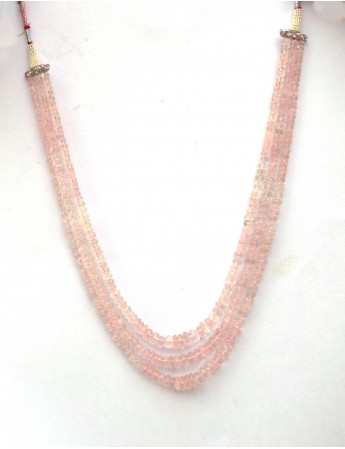 Rose Quartz Line Necklace